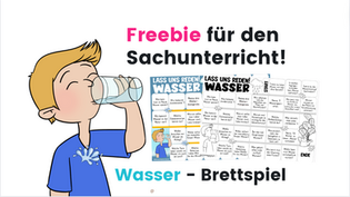 Wasser im Sachunterricht - Unterrichtsideen und kostenloses Spiel für die Grundschule