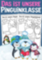 Pinguinklasse Klasse vorstellen Klassentier Pinguin Klassenmaskottchen Grundschule Arbeitsblätter