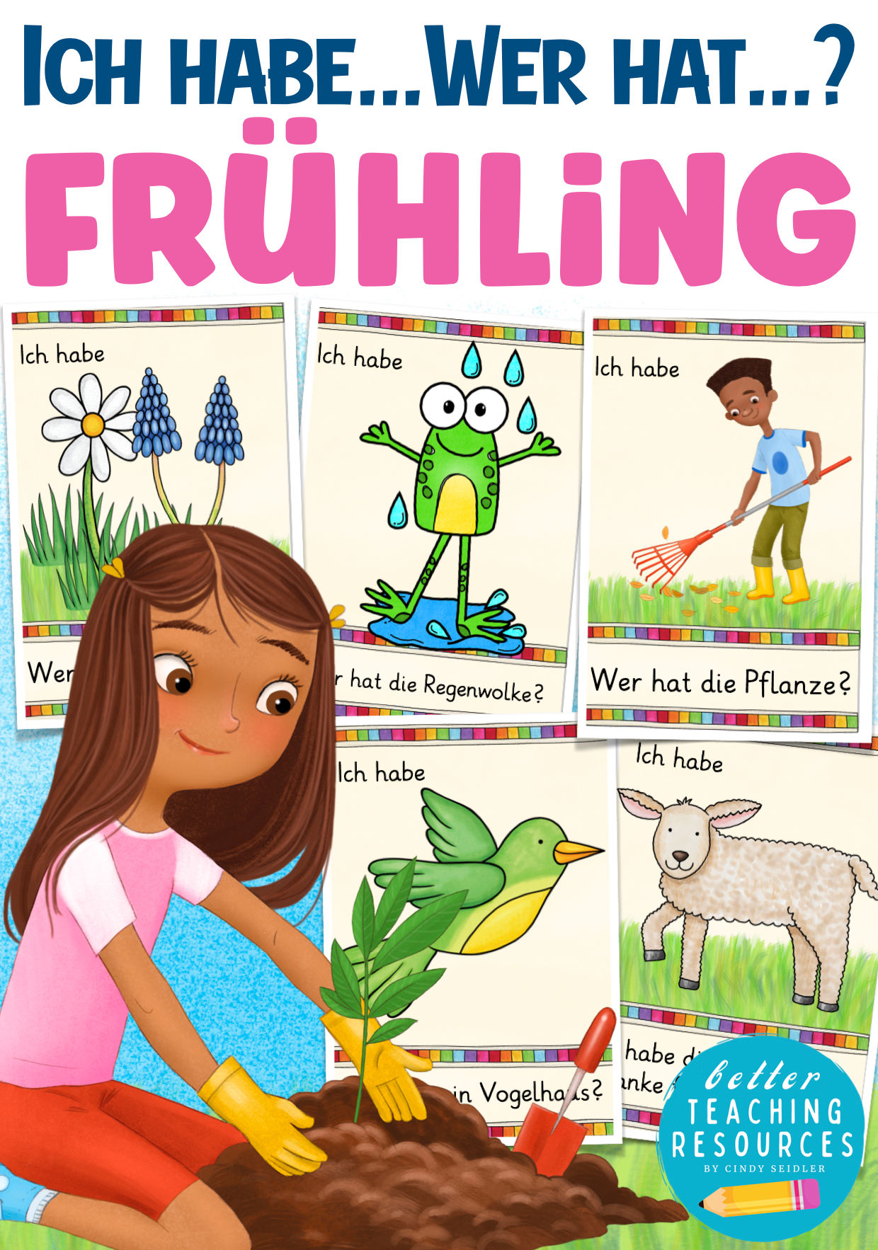 Frühling Ich habe, wer hat Lesespiel Deutsch Deutsch als Zweitsprache Grundschule Unterrichtsmaterial PDF