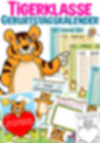 Tigerklasse Klassentier Tiger Grundschule Vorlage für Klassenmaskottchen Tiger