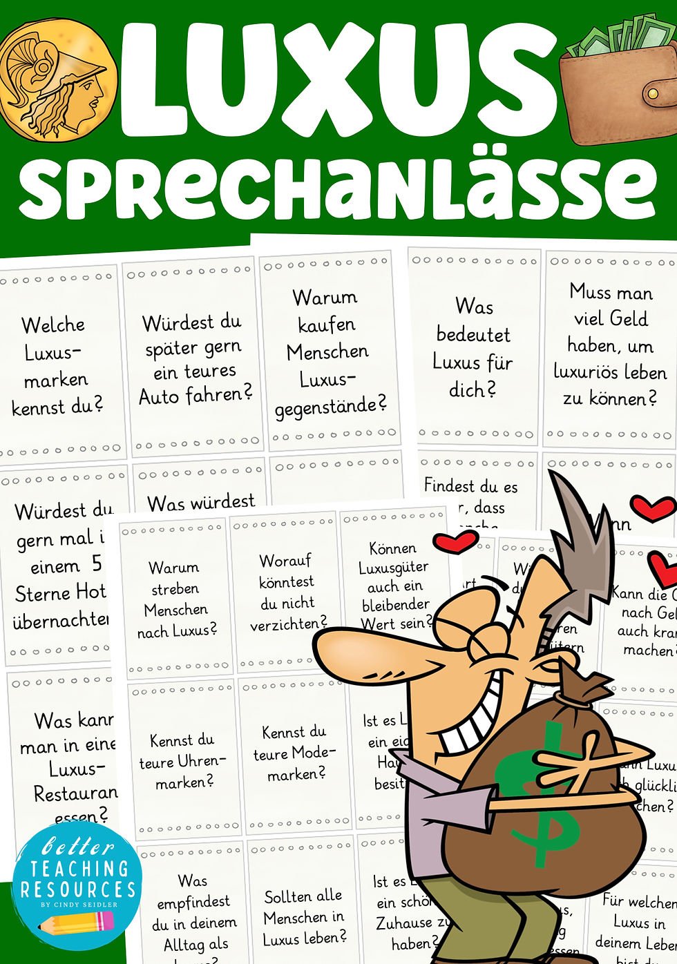 Luxus Sprechanlässe und Schreibanlässe zum Thema Geld und Konsum für den Sachunterricht und Ethik Grundschule