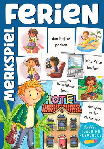 Ferien Merkspiel Deutsch Grundschule | Unterrichtsmaterial DAZ PDF