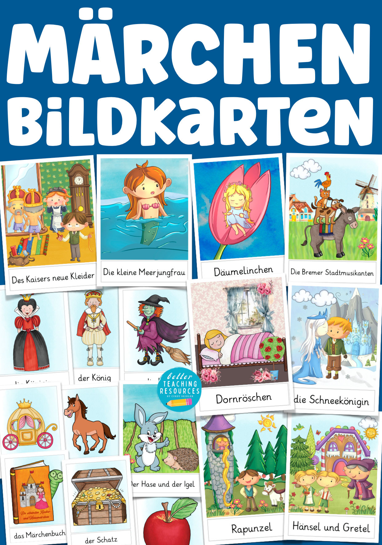 Märchen Bildkarten für Deutsch in der Grundschule Unterrichtsmaterial 1. Klasse 2. Klasse
