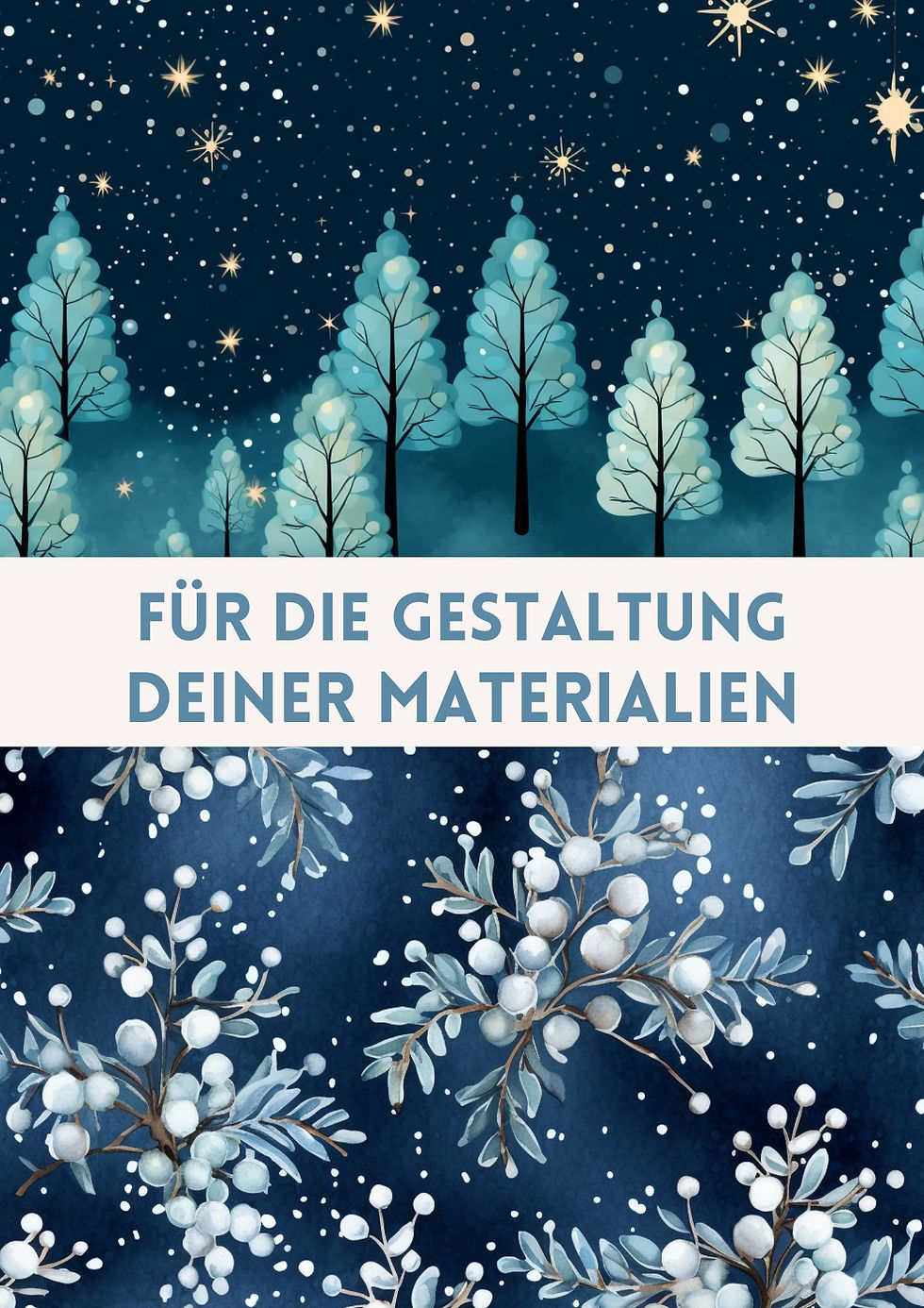 Miniaturbild: Blue Christmas Weihnachten Hintergründe digitales Papier für Gestaltung von Materialien in der Schule