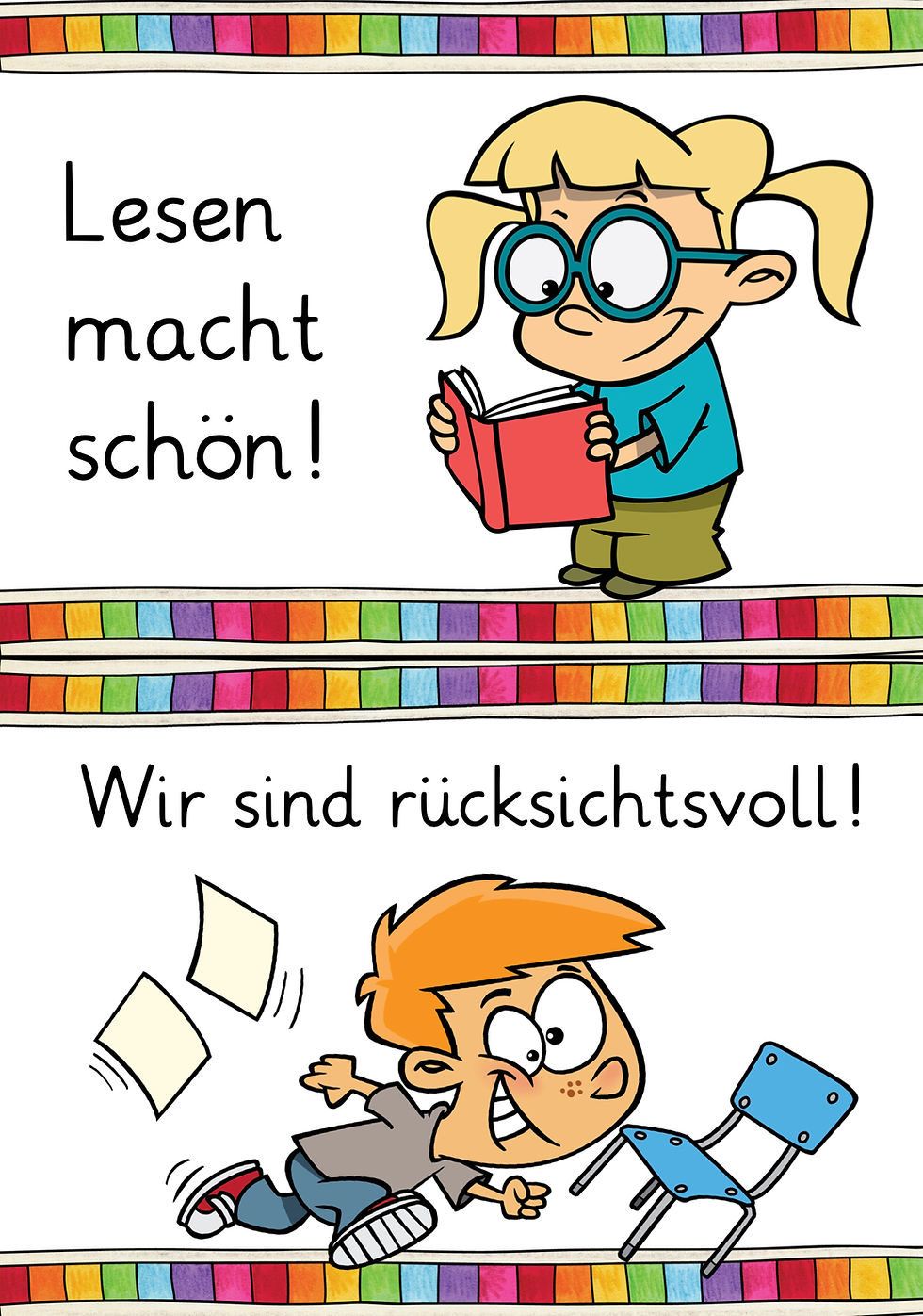 Miniaturbild: Klassenregeln für die Grundschule – Kostenlose Poster als Vorlage zum Ausdrucken!