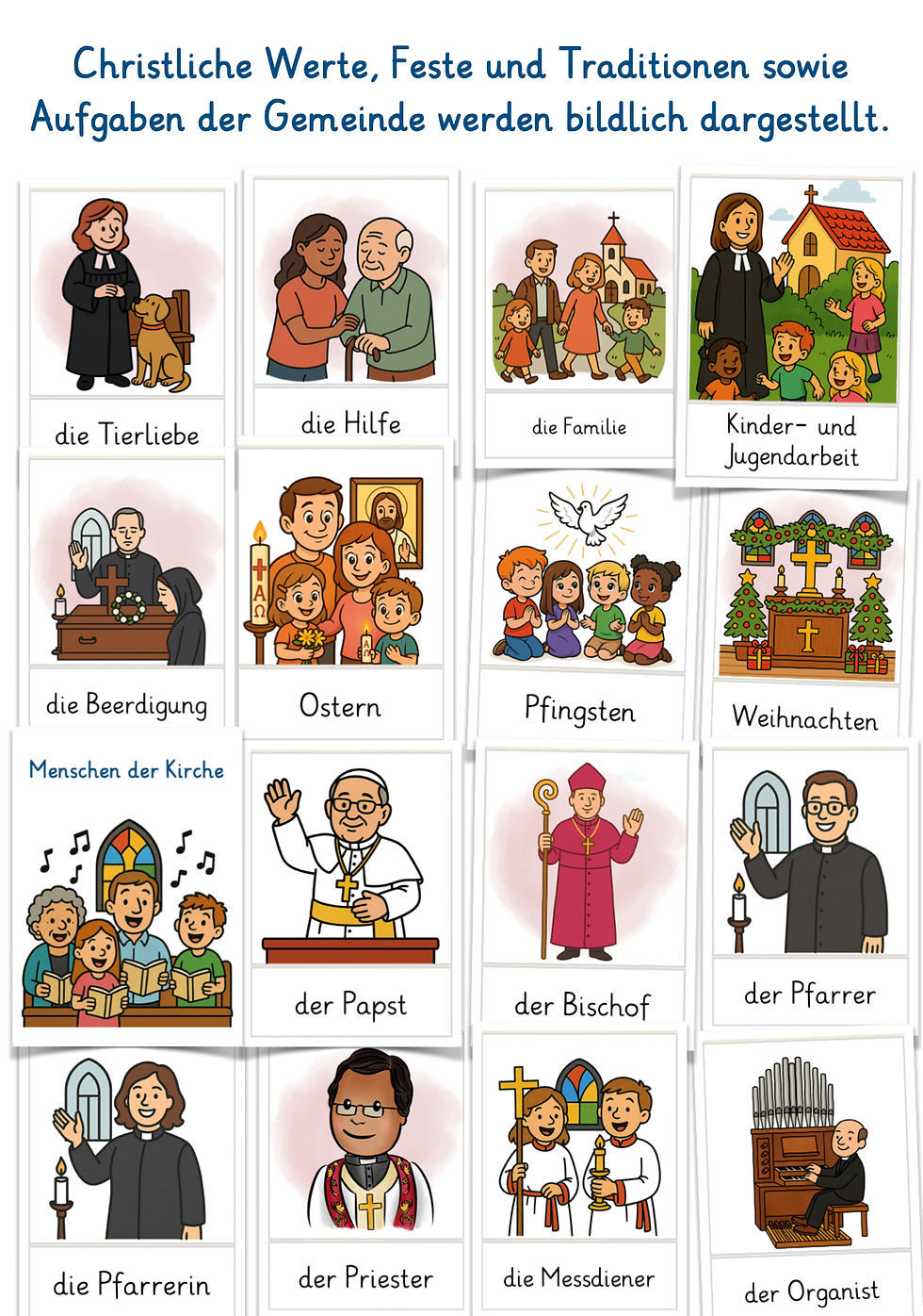 Miniaturbild: Christentum Bildkarten für den Religionsunterricht in der Grundschule und Christenlehre Kinderkirche
