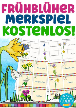 Frühblüher Unterrichtsmaterial für die Grundschule kostenlos!