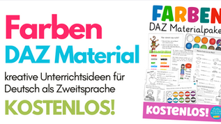 Farben Unterrichtsmaterial Deutsch als Zweitsprache kostenlos!