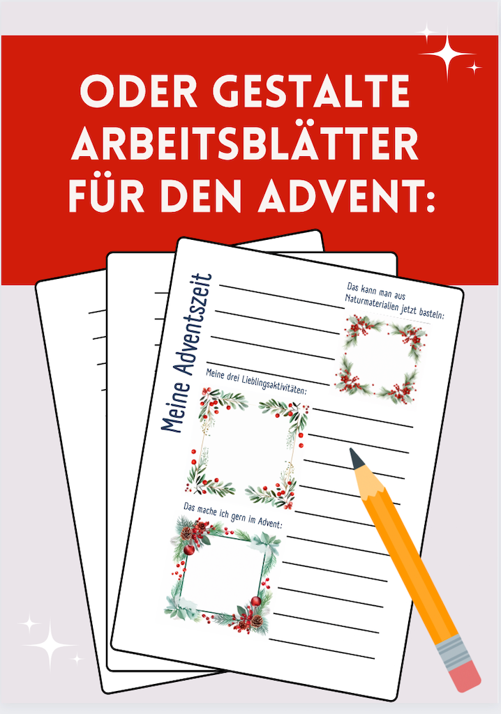 Miniaturbild: Arbeitsblätter Adventszeit Weihnachtsstunde Grundschule gestalten