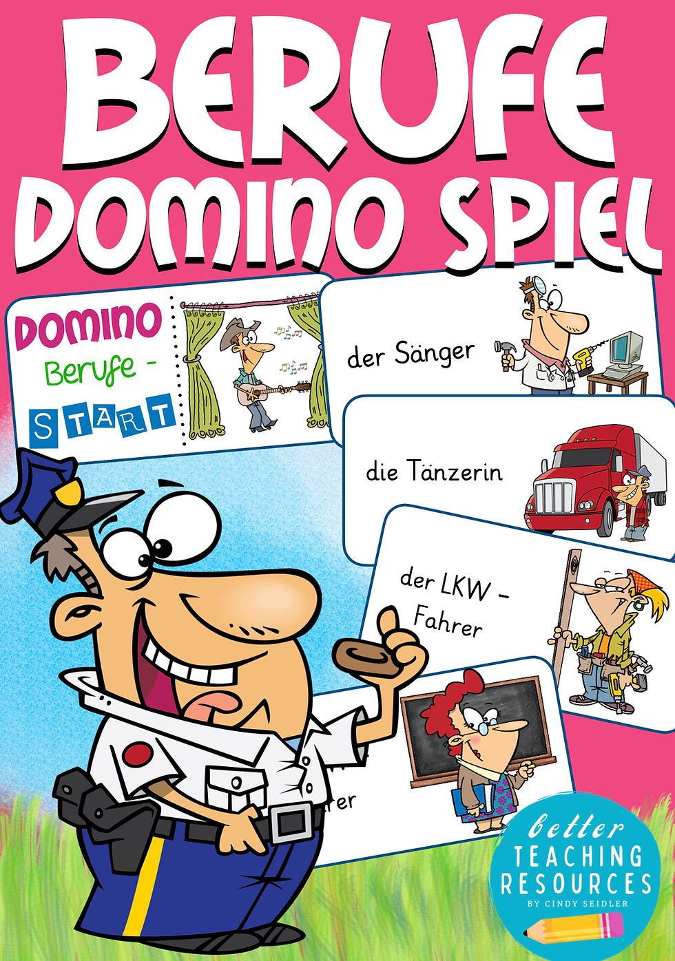 Berufe im Sachunterricht 2. Klasse Domino Spiel für Deutsch und Deutsch als Zweitsprache in der Grundschule PDF Download
