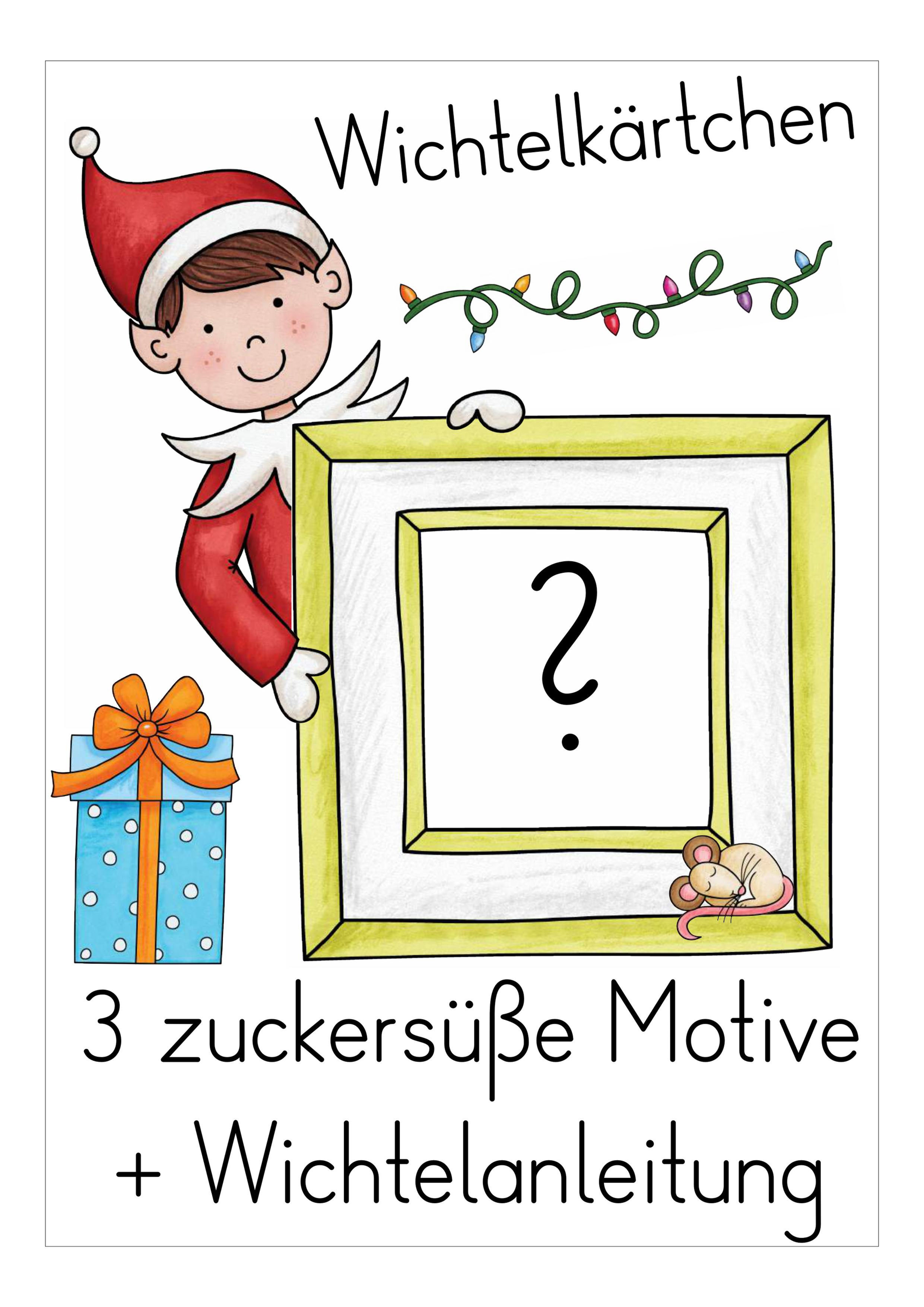 Wichtelkärtchen – Kostenloses Material für Weihnachten in der Grundschule gratis PDF