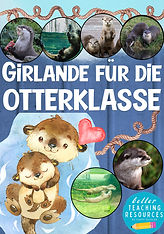 Girlande für die Otterklasse mit dem Klassentier Otter.