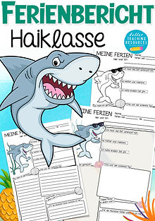 Haiklasse Ferienbericht - Arbeitsblätter Deutsch in der Grundschule