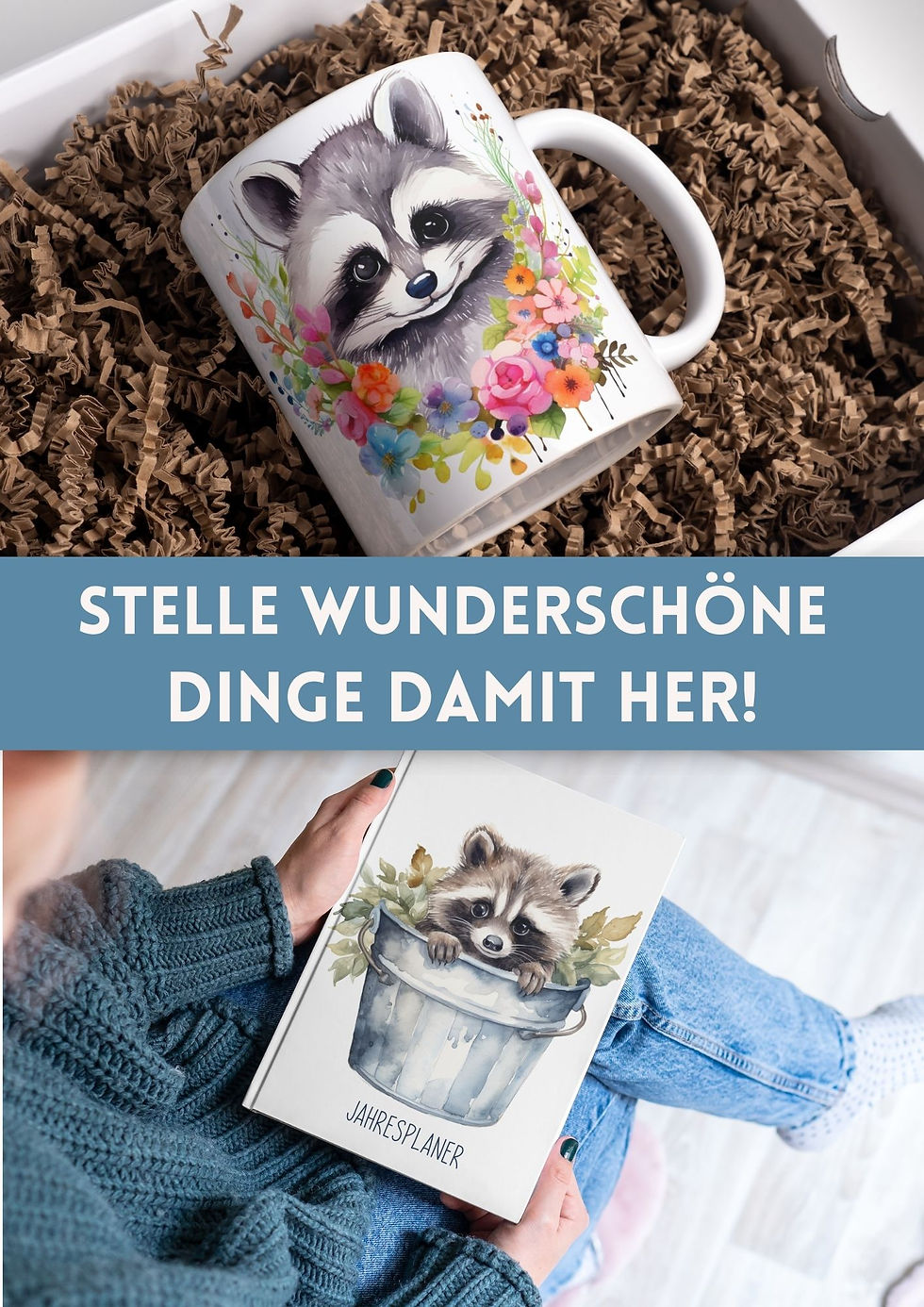 Miniaturbild: Waschbär Cliparts für Tassen, Sticker, Basteln und mehr Klassentier Waschbär Waschbärklasse