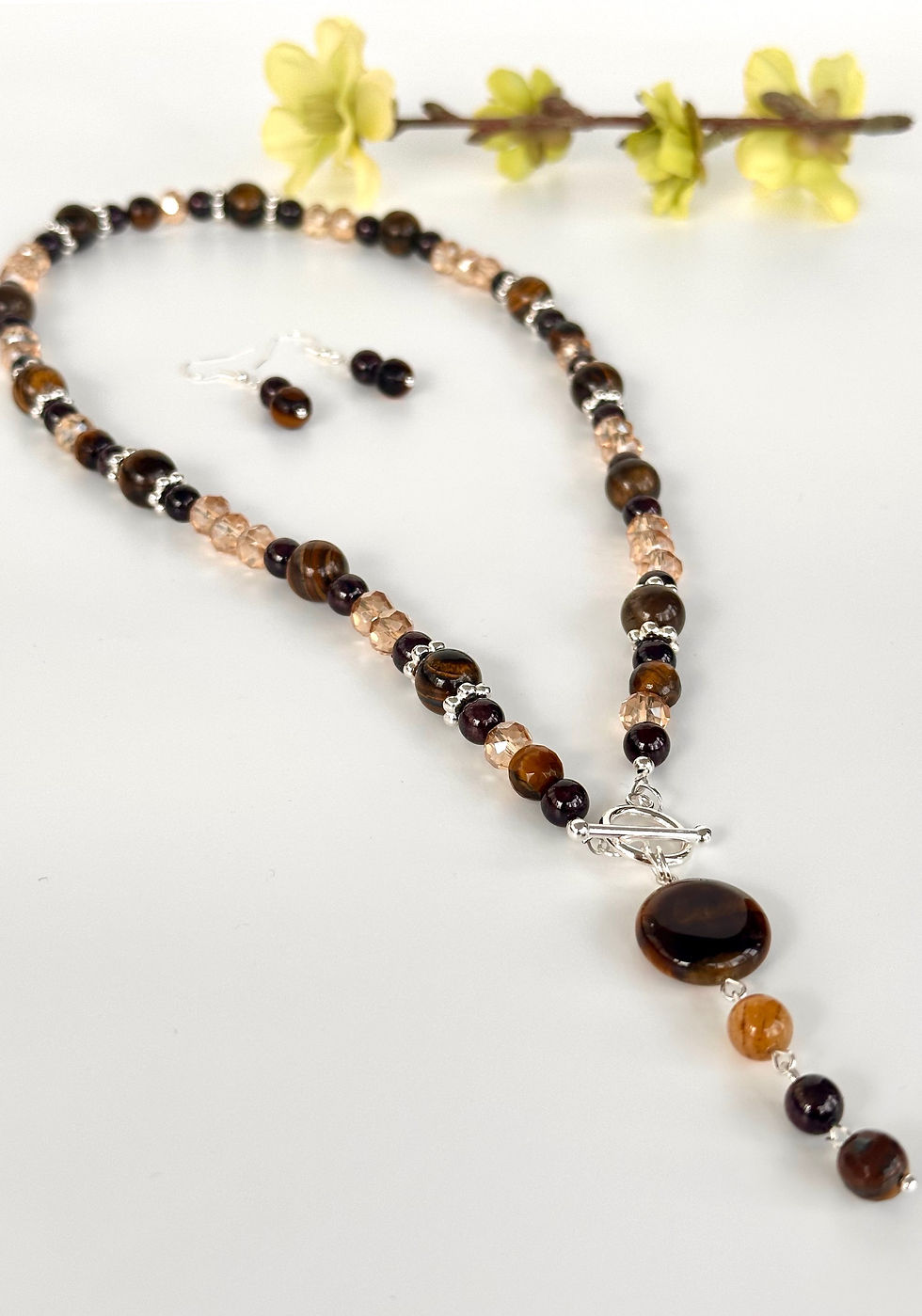 Thumbnail: Earthly Harmony Necklace  and Earrings Set
