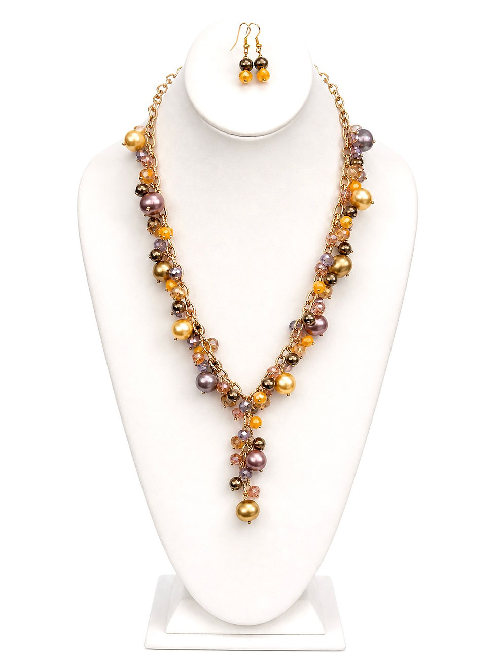 Thumbnail: Lumière Rose Necklace and Earrings Set!