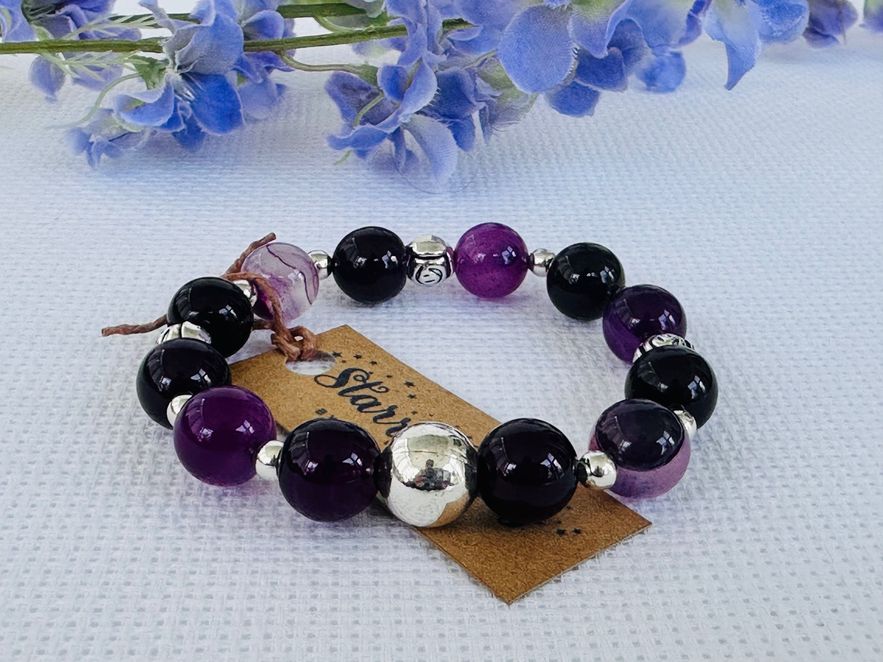Purple Agate Harmony Bracelet !