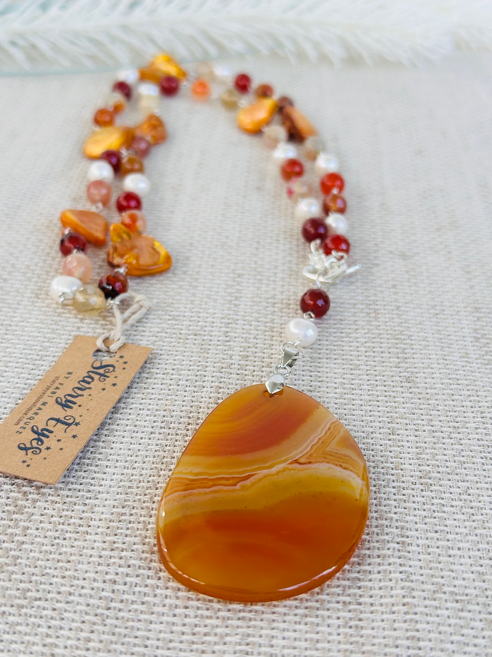 Thumbnail: Sunfire Elegance Necklace !