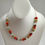 Thumbnail: Crystal multicoloured beads necklace .