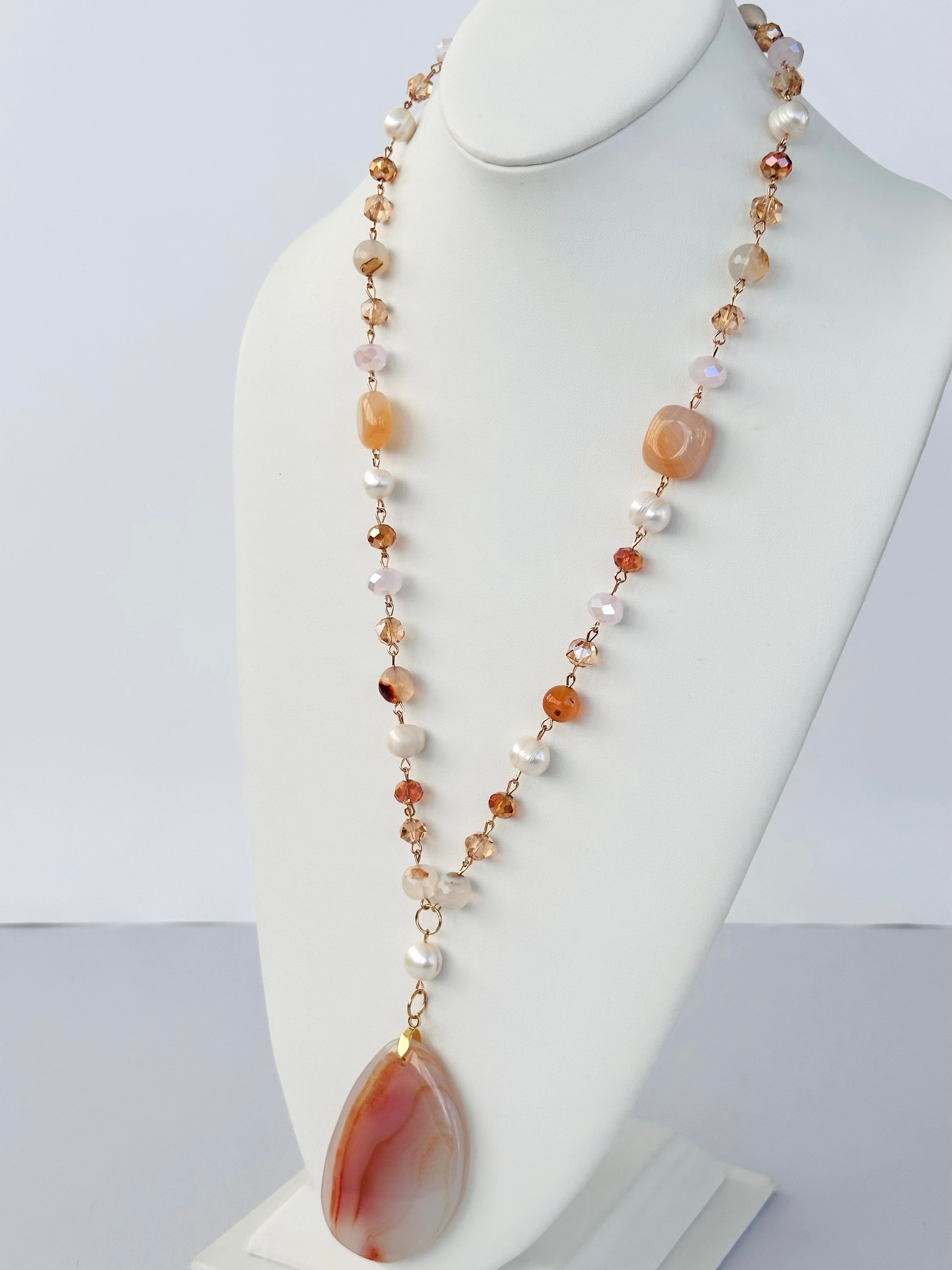 Blush Horizon Necklace 