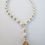 Thumbnail: Beige acrylic beads necklace