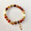Thumbnail: Stretchable brown agate stone bracelet.