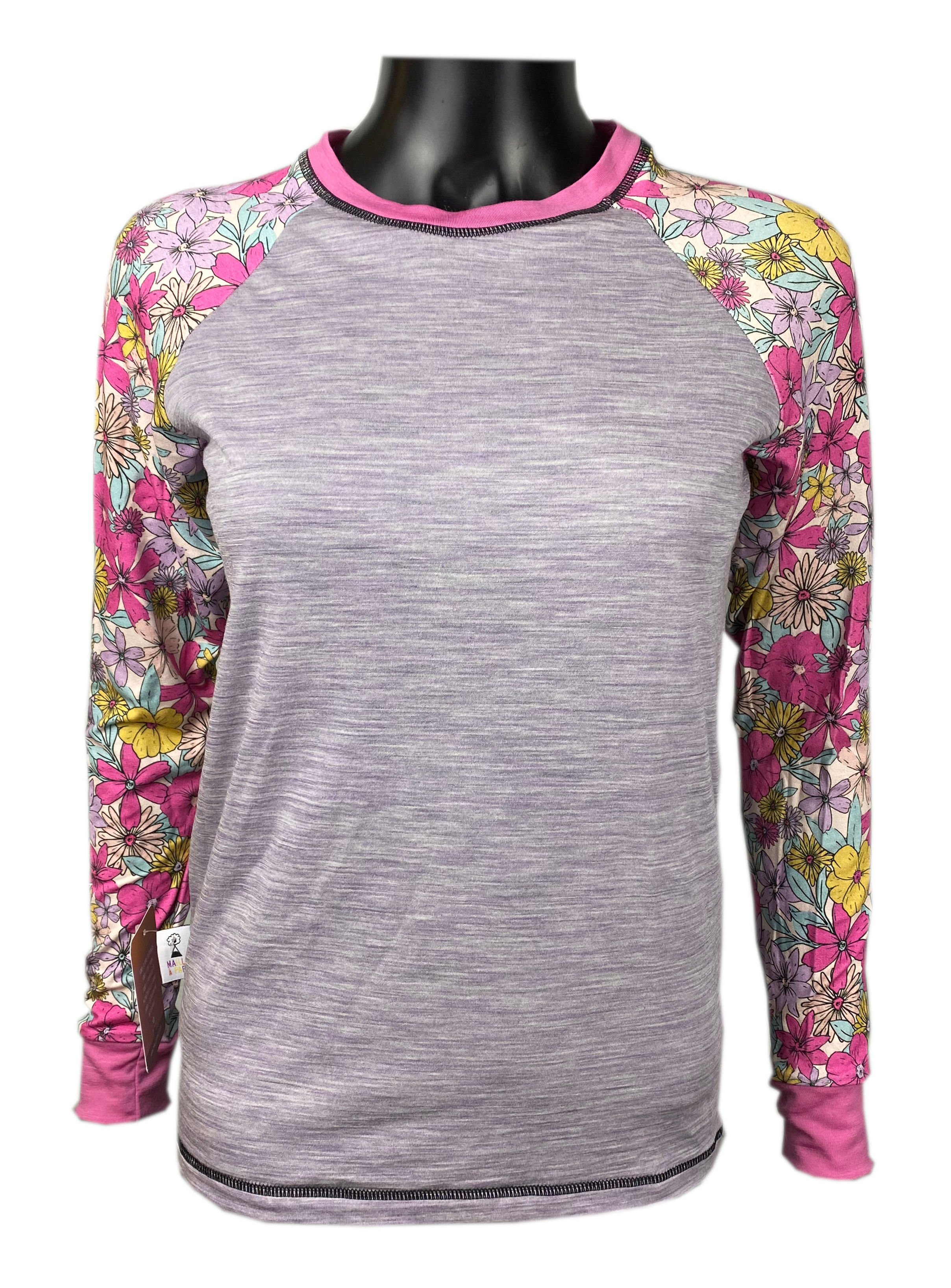 T-shirt merinos/ Lyocel "Summer Bloom"