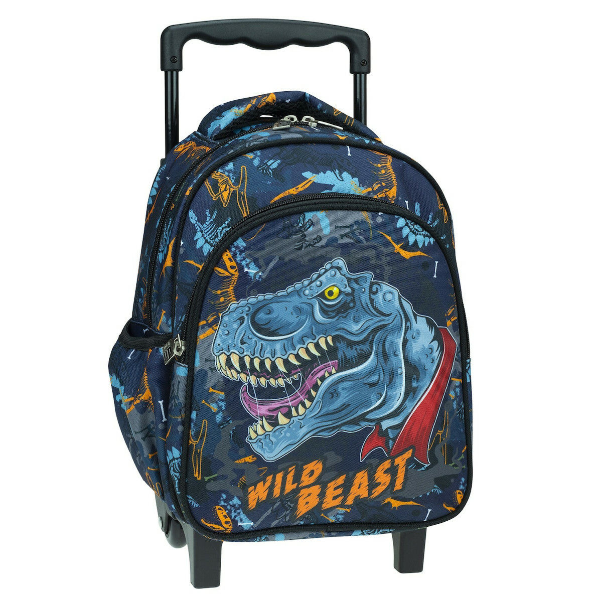 Back Me Up Wild Dino Beast Σχολική Τσάντα Τρόλεϊ Νηπιαγωγείου Πολύχρωμη