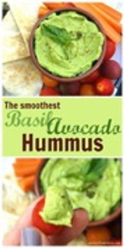 Basil Avocado Hummus