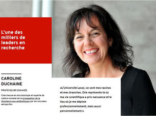 Caroline Duchaine in the Université Laval community report