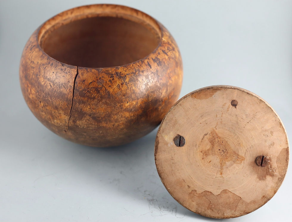 Thumbnail: 18th century unusual very rare wood Tea Caddy