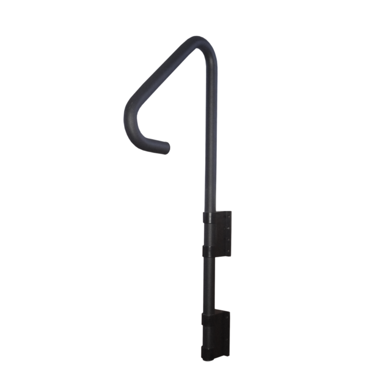 Safety handrail for swim spa