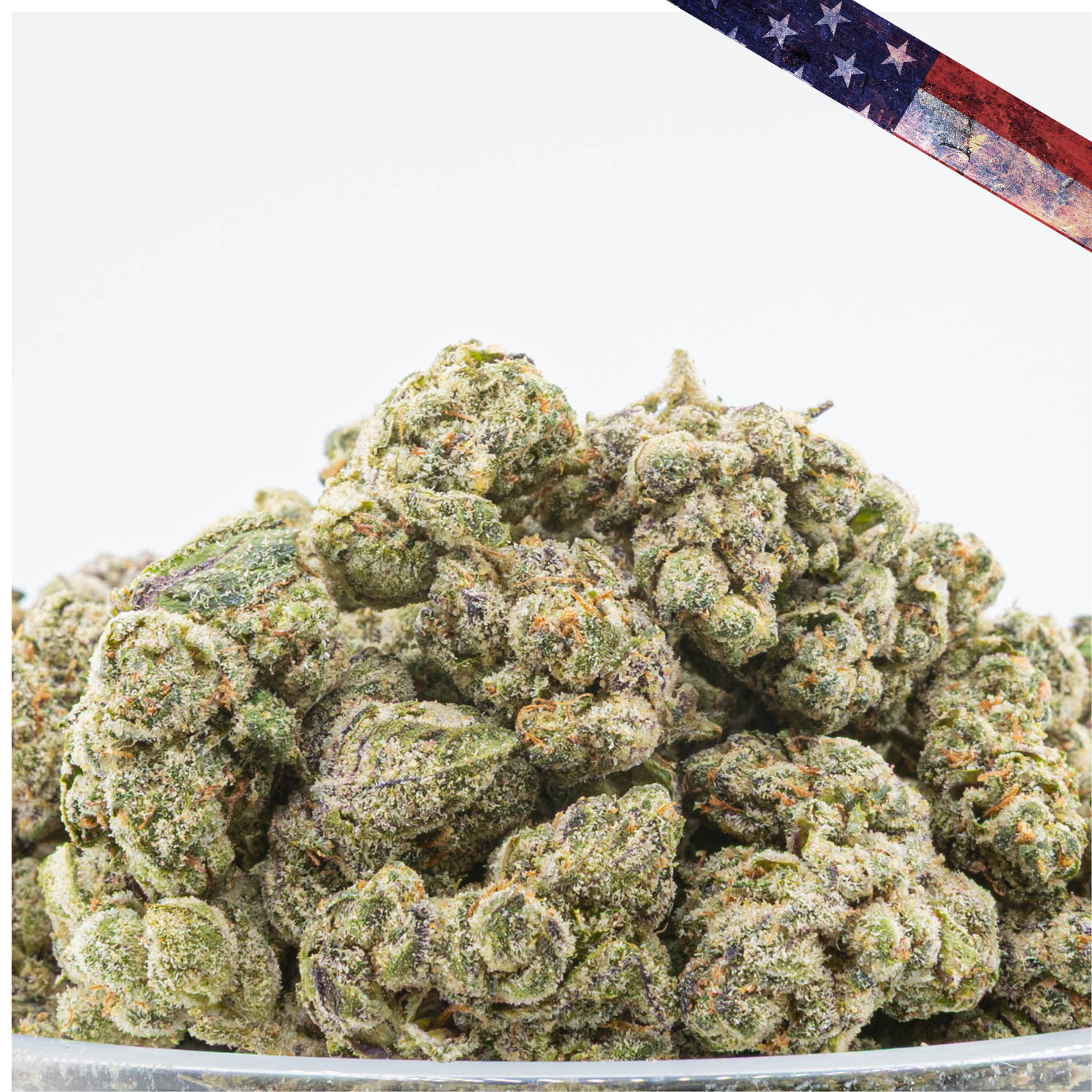 A bowl of Frosty—Hybrid THCa Flower—Exotic Strain—41.86%