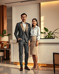 Receptionist in Beige Skirt.jpg