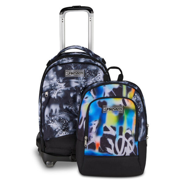 Miniatura: SEVEN Trolley Scuola con Carrello Sganciabile Seven 8 Ruote Detach BUZZY NOTE BO