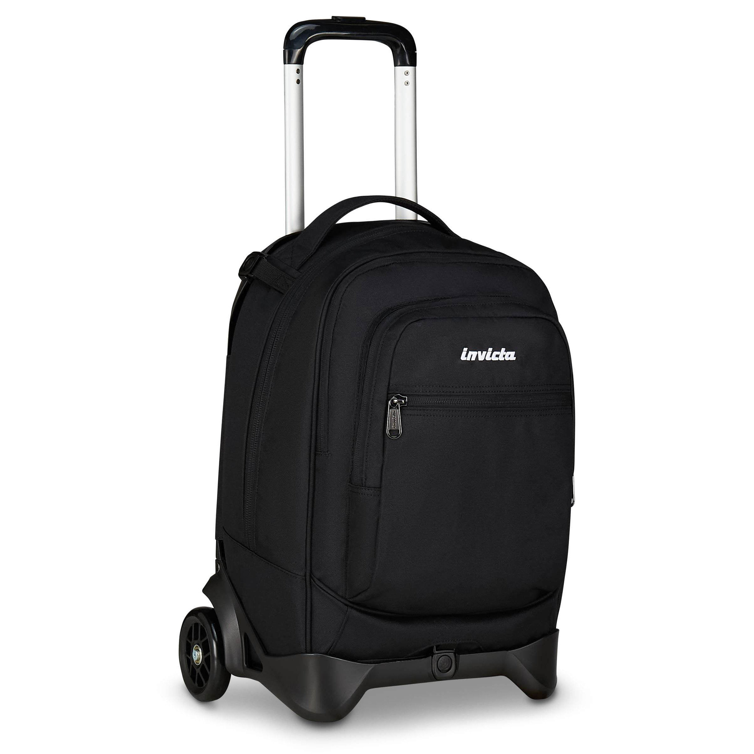 INVICTA Trolley Invicta con Carrello Sganciabile Plain Jet Black