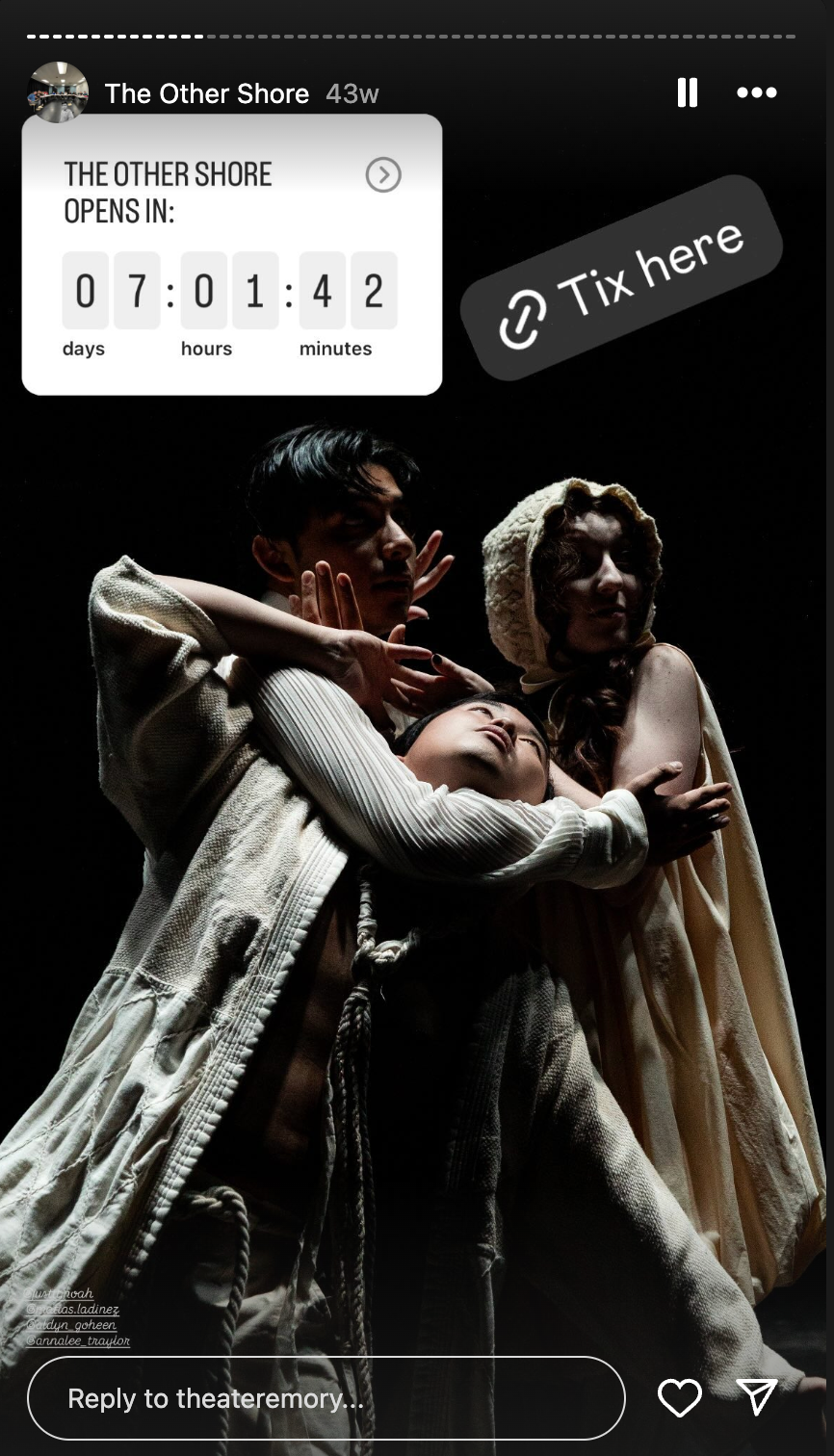 "The Other Shore" Countdown to Opening: One Week