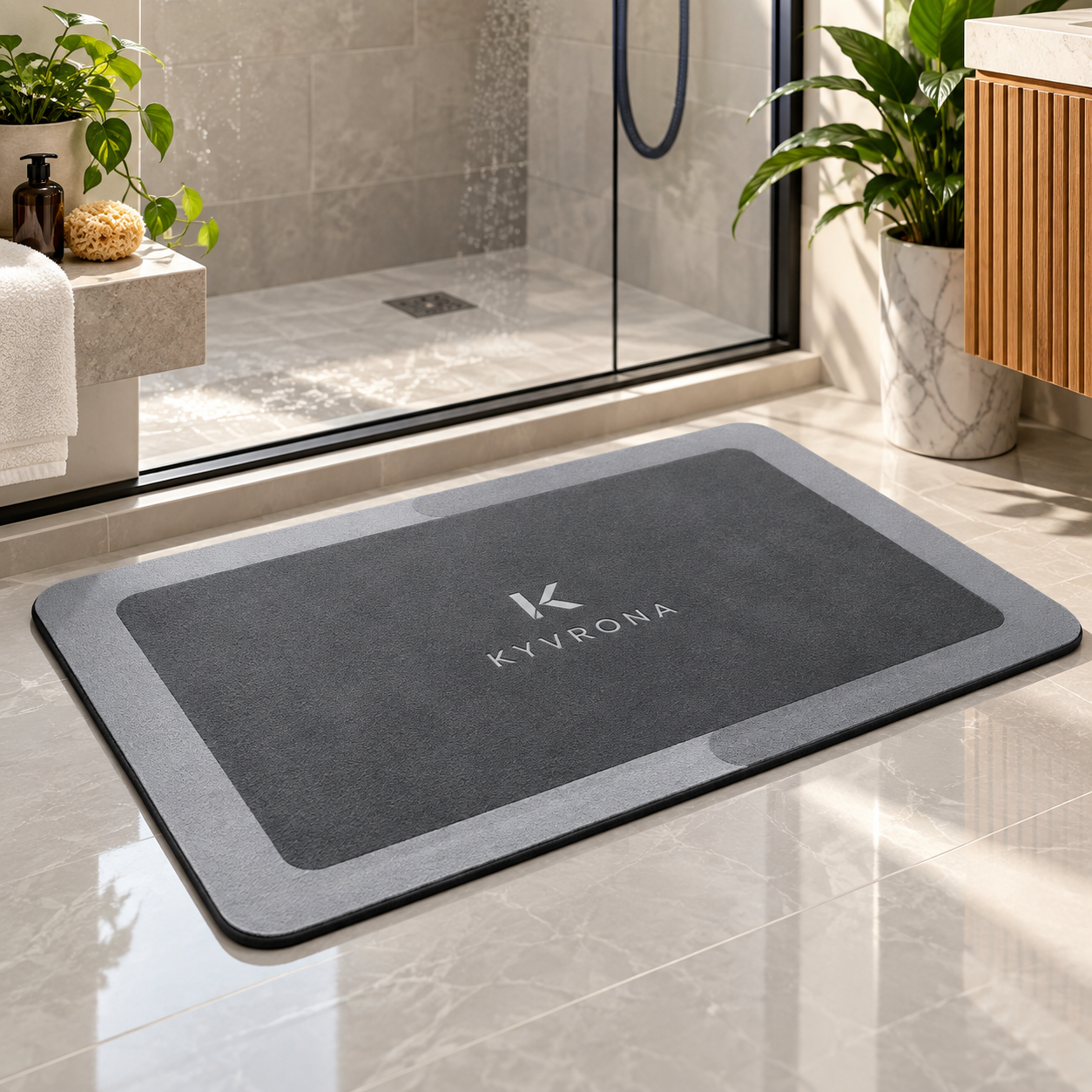 DryStep Quick-Dry Absorbent Bath Mat