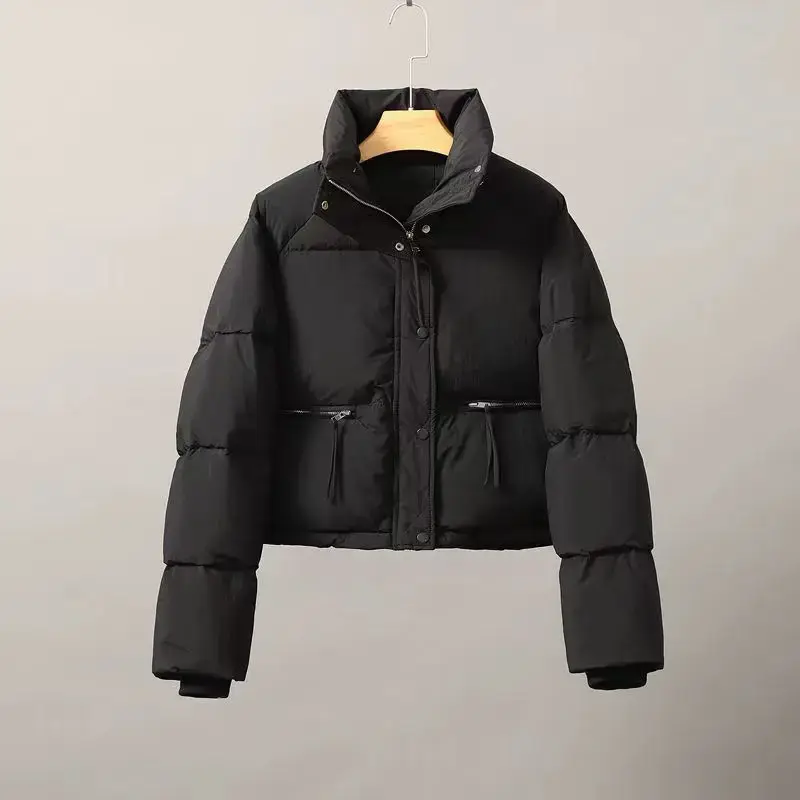Thumbnail: Short Down Long Sleeve Puffer Jacket