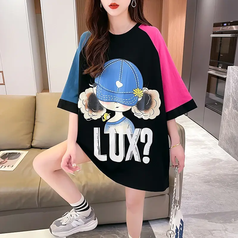 Thumbnail: Cartoon Design Oversized T-Shirt