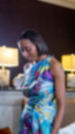 Thumbnail: RoKi Silk Scarf Skirt (Pleated Style)