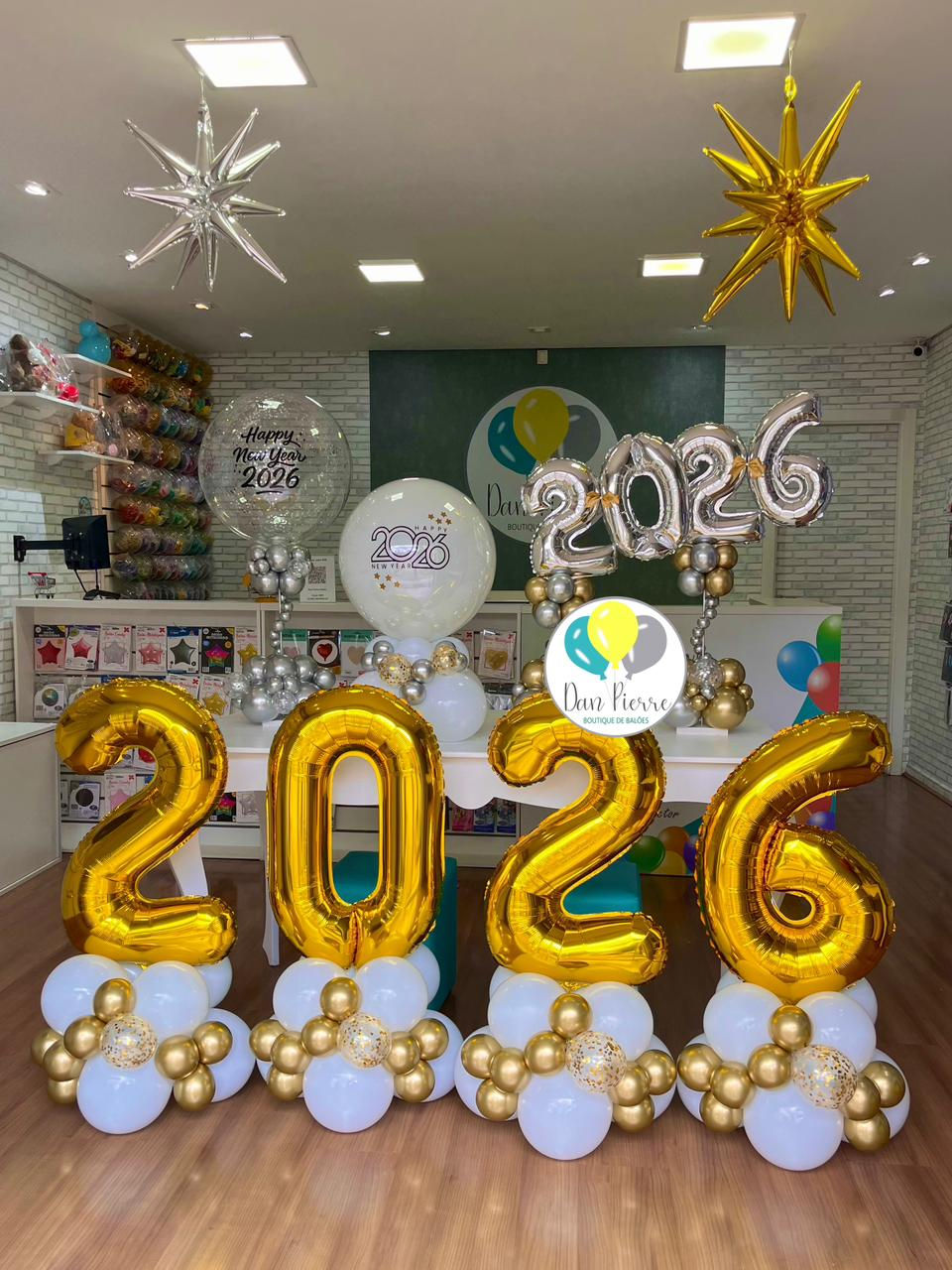 Balões ano novo 2026 em Curitiba