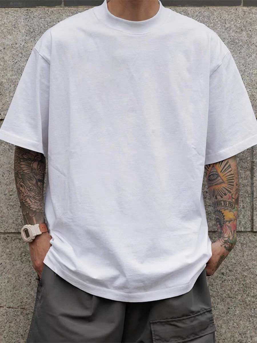 Thumbnail: Pure cotton short-sleeved T-shirt