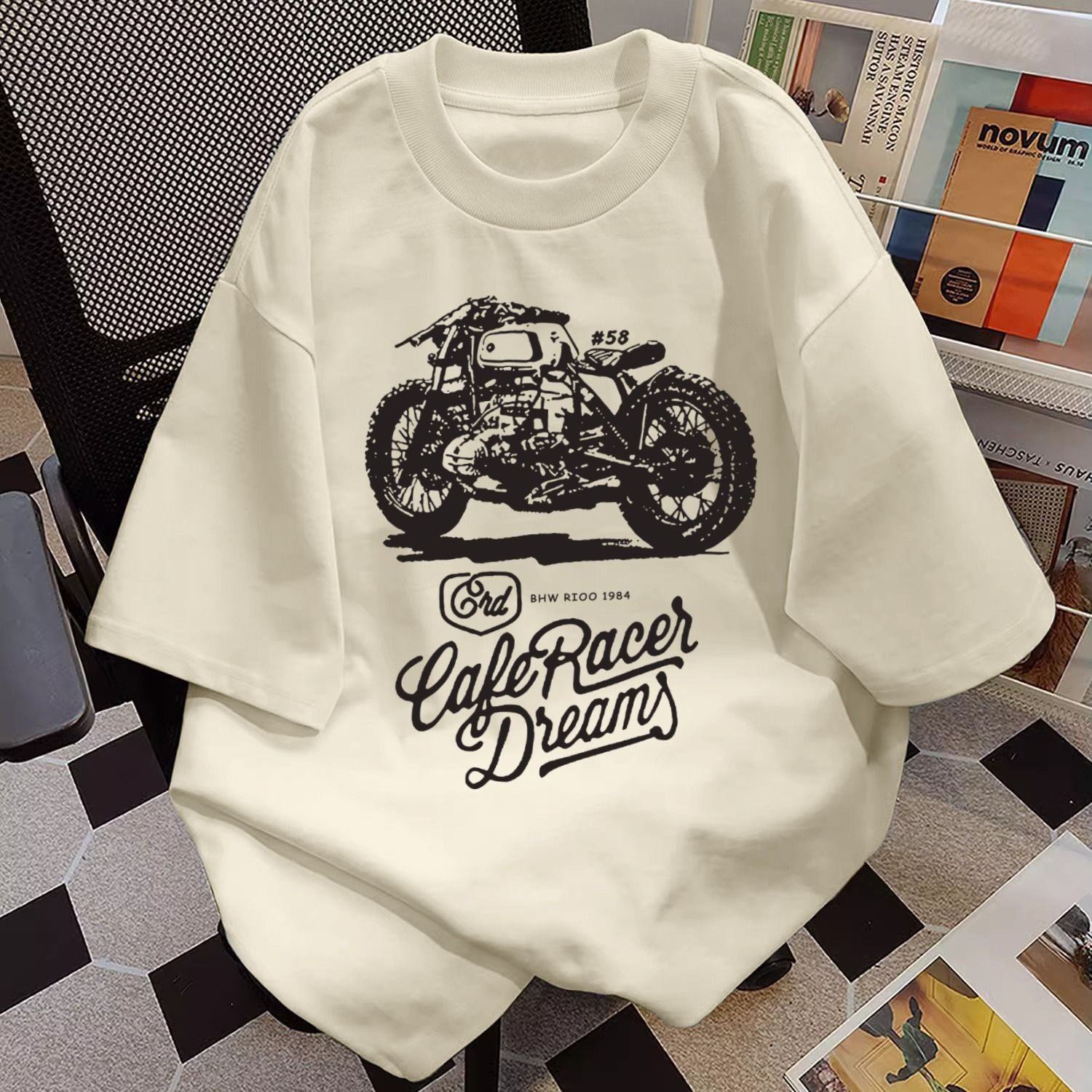 Men's Pure Cotton Casual Loose Short Sleeve Raglan T-Shirt