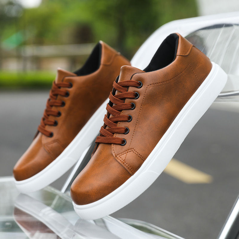 Thumbnail: Mens Casual Shoes Waterproof Non Slip Sneakers Board Shoes