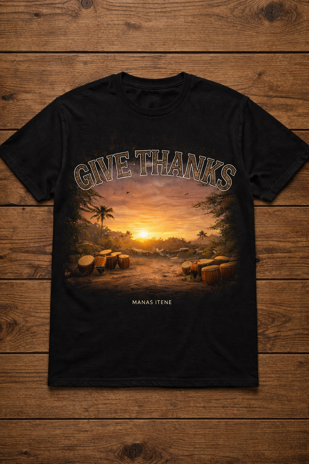 Vintage 'GiveThanks' Ladies TEE