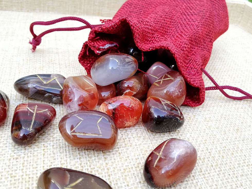 Runas de Ágata Cornalina.