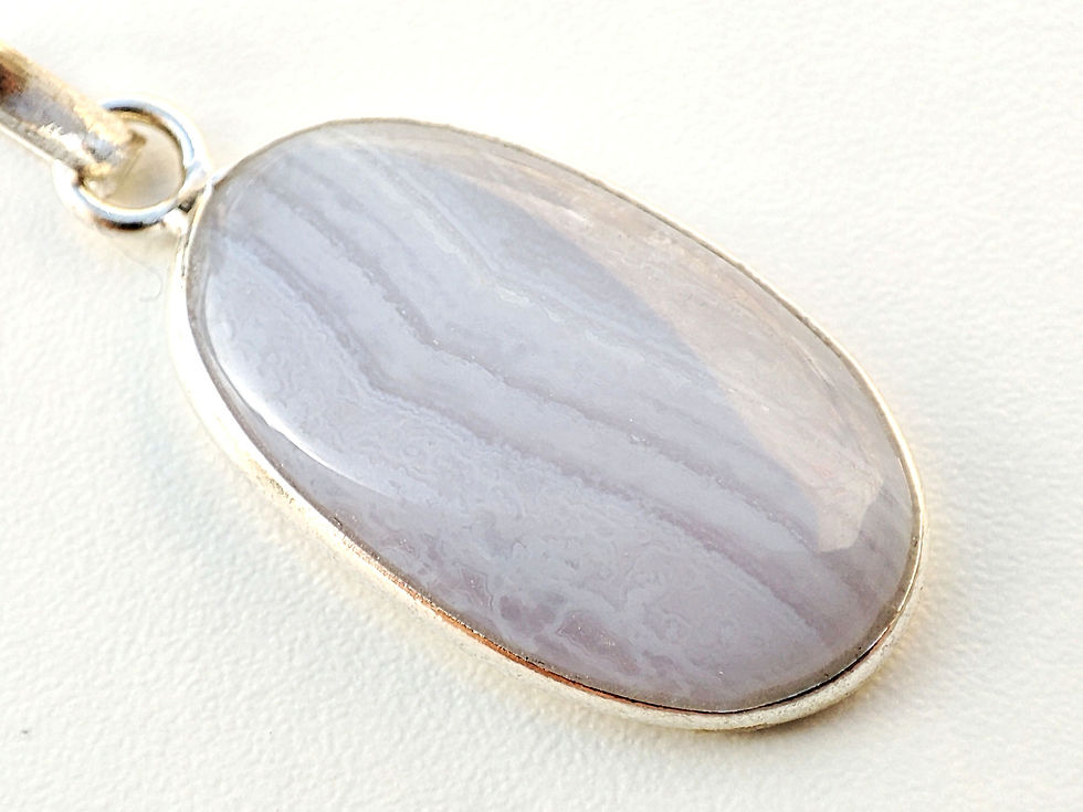 Miniatura: Colgante Ágata azul