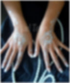 Azalée_tatouage_paillette_argentée