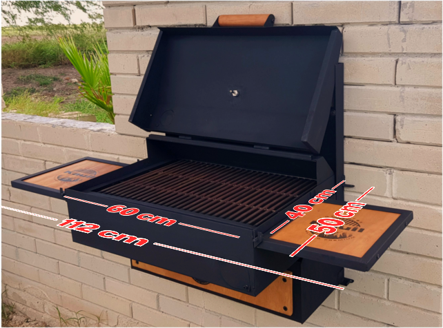 Miniatura: ASADOR ABATIBLE DE TAPA -Parrilla de Redondo-